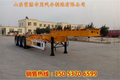 平板式集裝箱半掛車價格及尺寸多少米